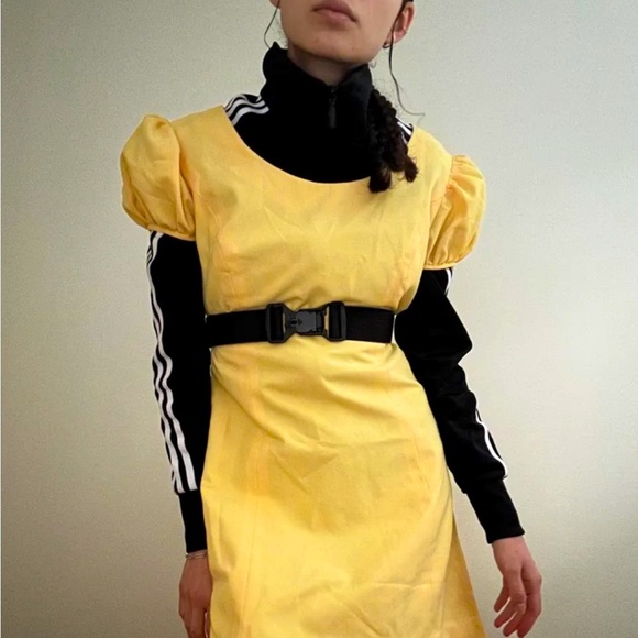 60s Puff sleeves mini dress - Picture 1 of 5